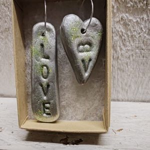 Mismatched Love Earrings